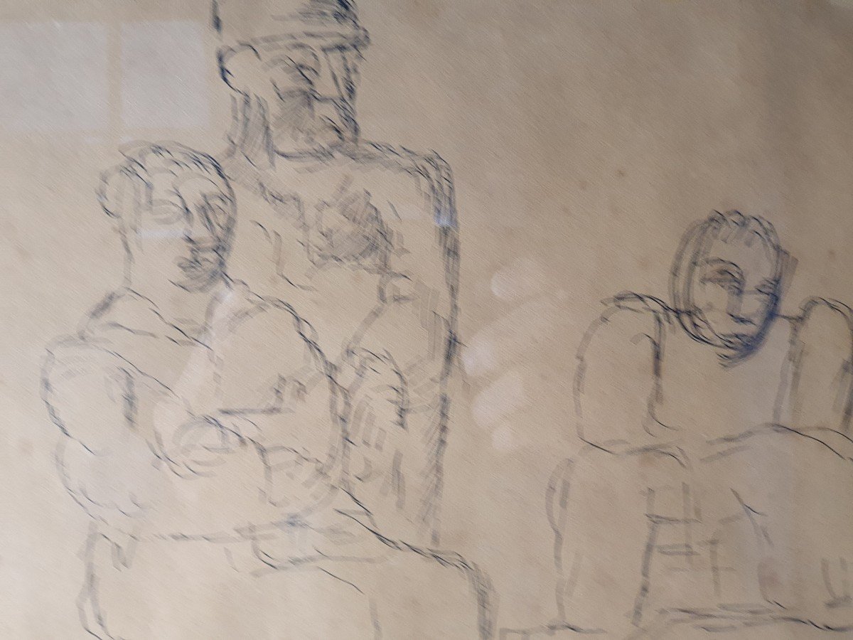 Marcel Gromaire (1892-1971) - Dessin - 1923 - art moderne -photo-2