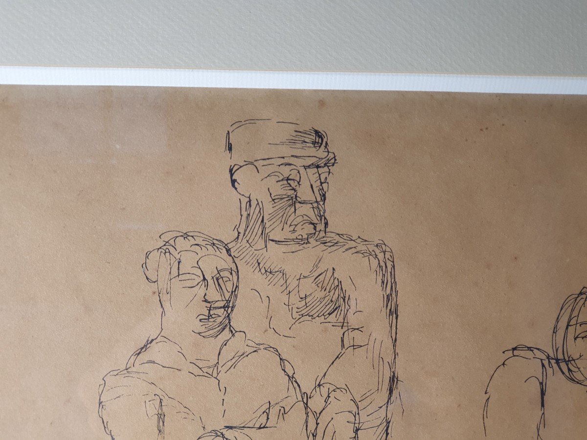 Marcel Gromaire (1892-1971) - Dessin - 1923 - art moderne -photo-6