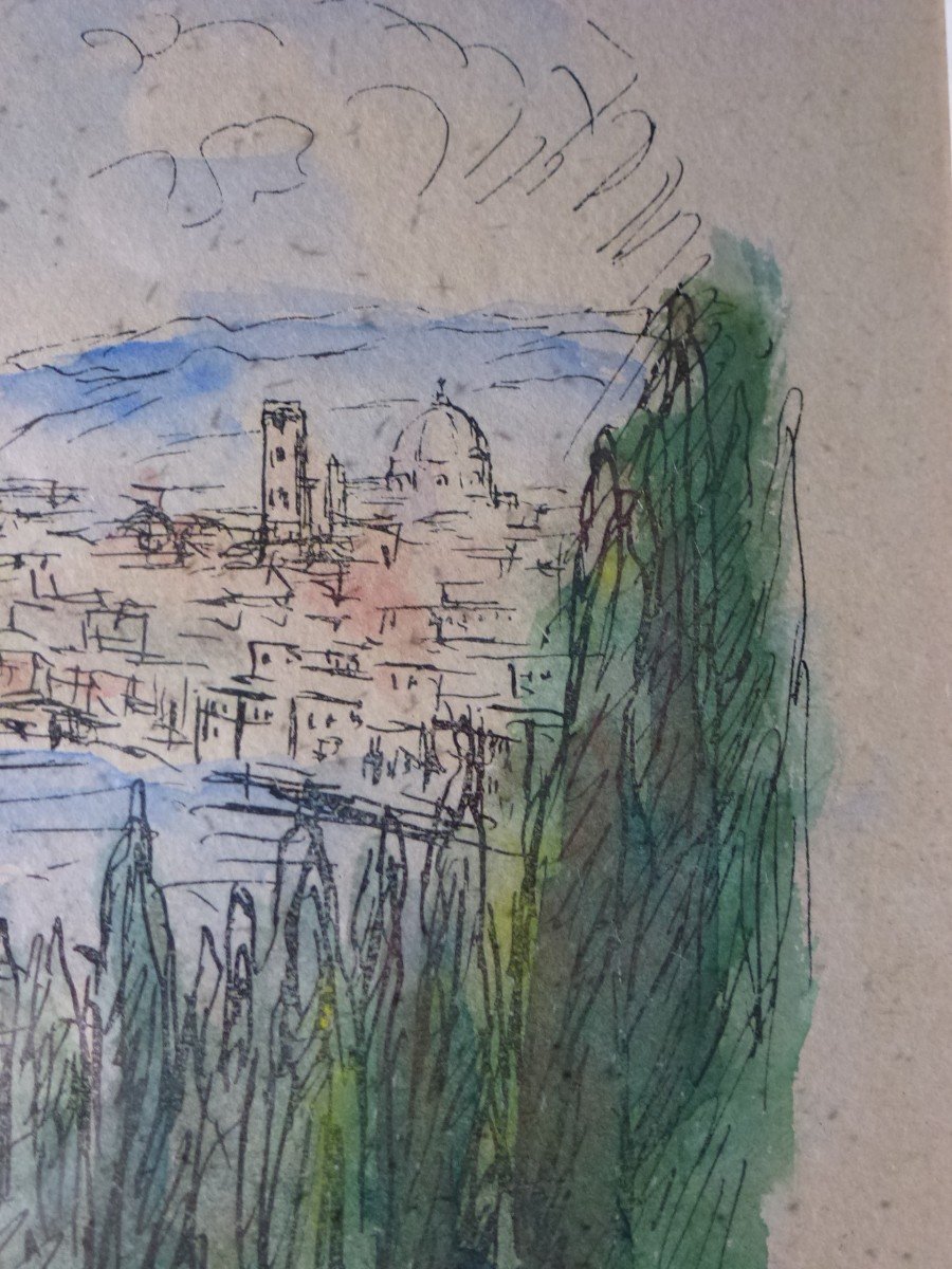 Pierre Laprade (1875 - 1931) - Florence - XIX / XX ème  - Paysage - -photo-3