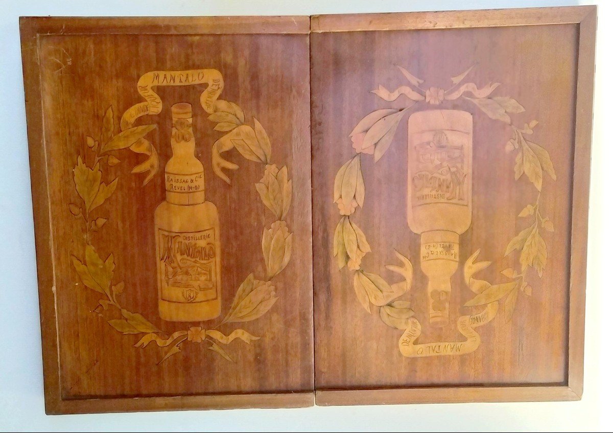 Grand Tric-trac, Backgammon De Bistrot, Luxurious Advertising Inlaid-photo-3