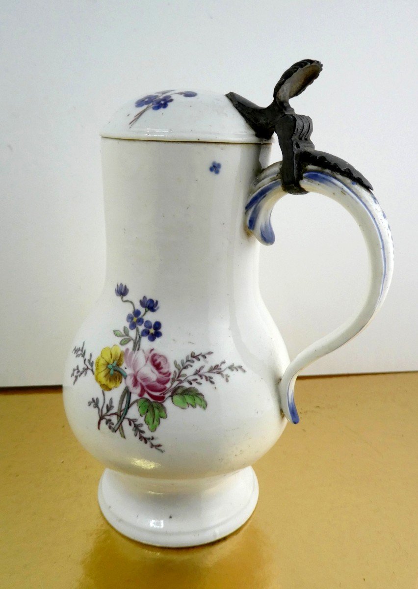 Chantilly, 18th, Soft Porcelain Discovery Pitcher, To Restore