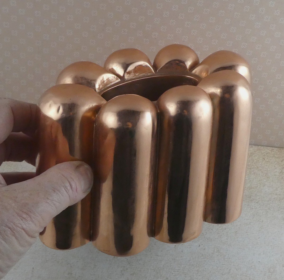 Oval Copper Mould, Superb Quality, Rare Shape, Good Condition,-photo-2