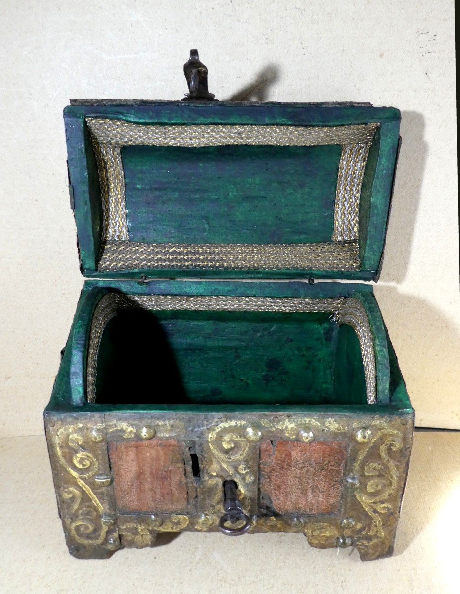 Jewelry Box, 15th Century, Venice, Wood And Painted Iron-photo-2