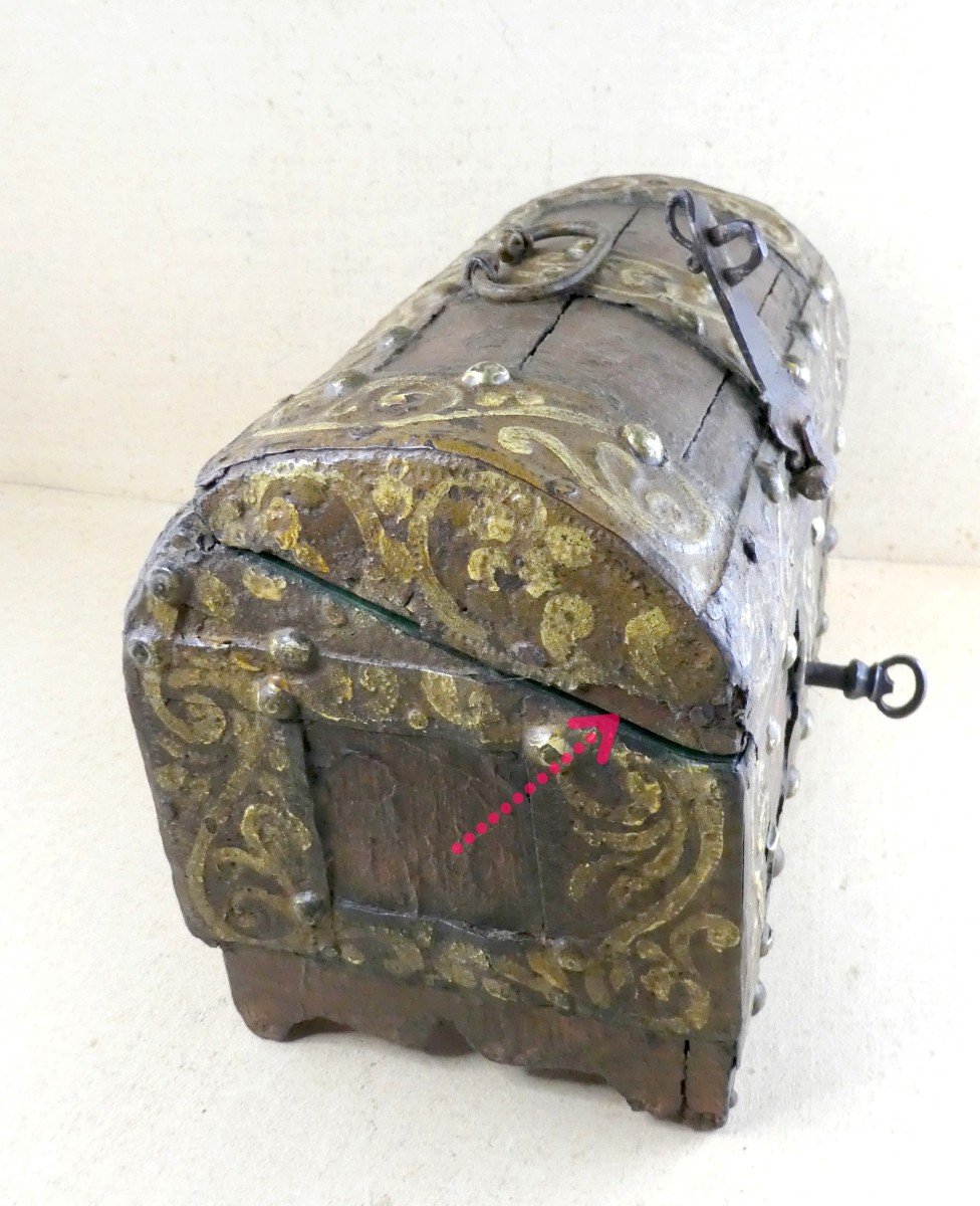 Jewelry Box, 15th Century, Venice, Wood And Painted Iron-photo-3