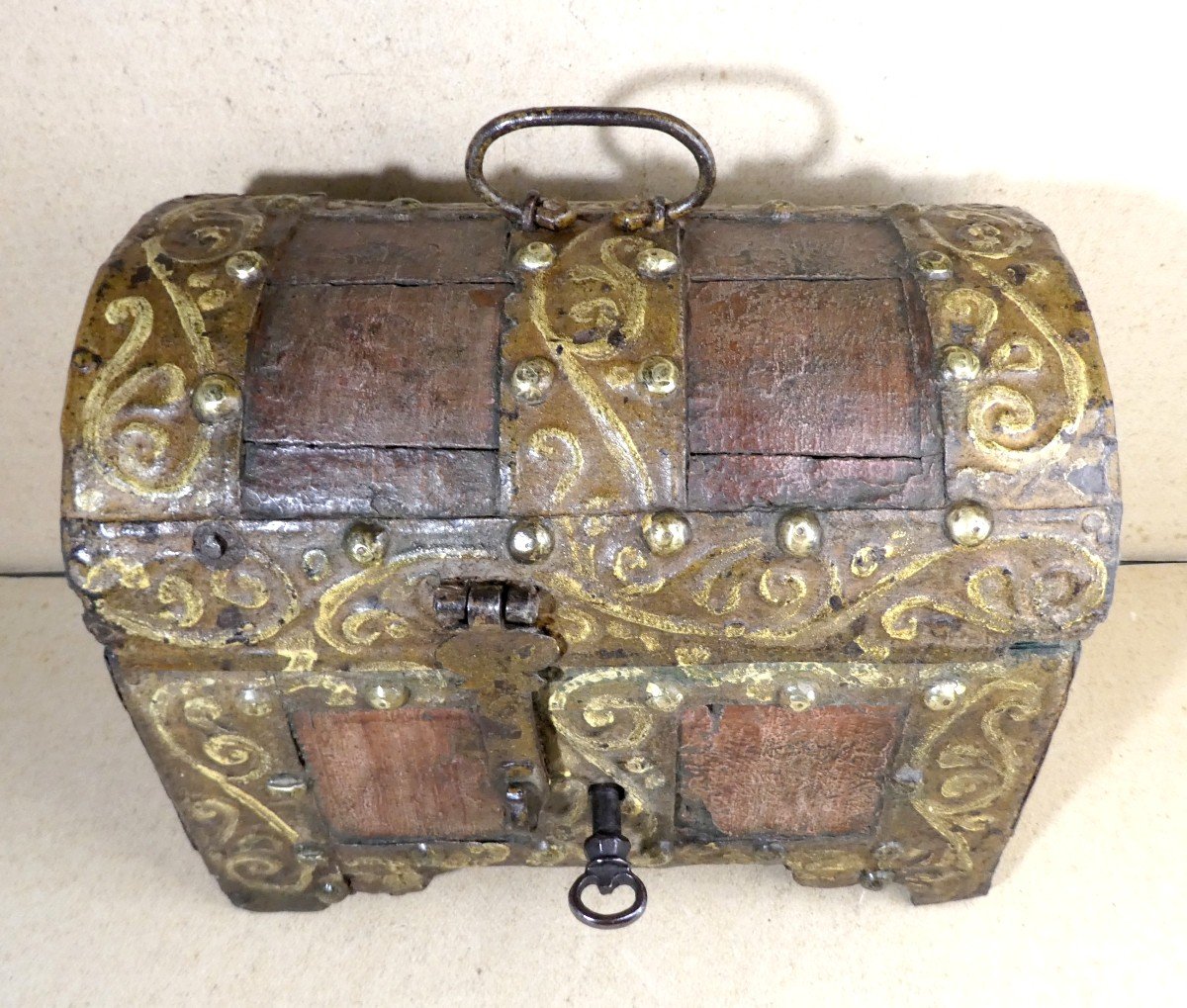 Jewelry Box, 15th Century, Venice, Wood And Painted Iron-photo-1