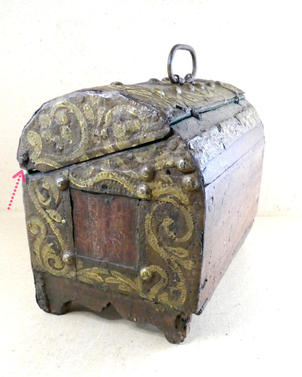 Jewelry Box, 15th Century, Venice, Wood And Painted Iron-photo-4