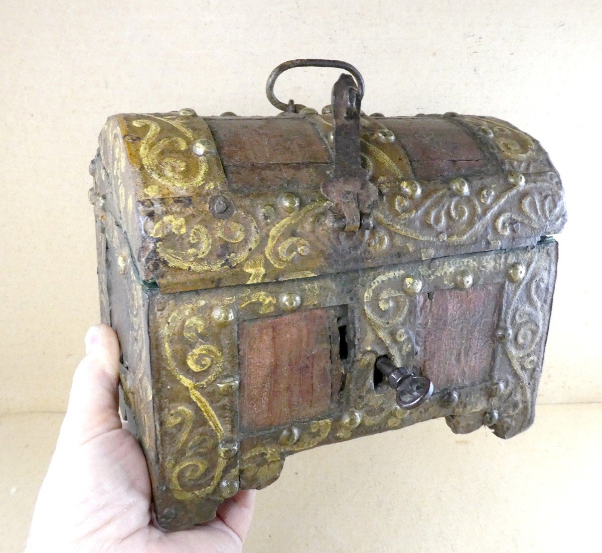 Jewelry Box, 15th Century, Venice, Wood And Painted Iron