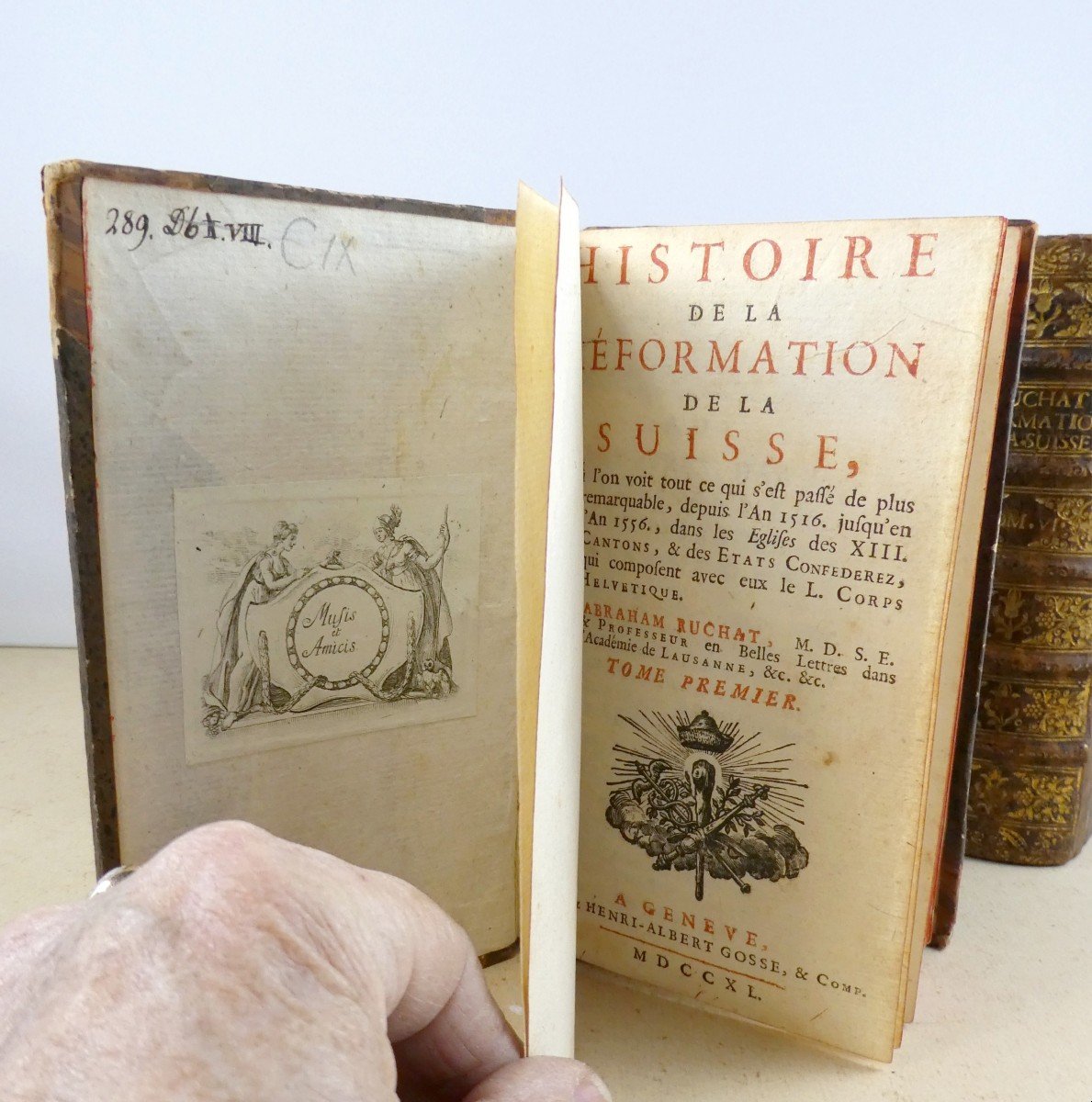 Suisse: Ruchat, Abraham, Histoire De La Réformation De La Suisse, 6 Beaux Volumes, 1740-photo-2