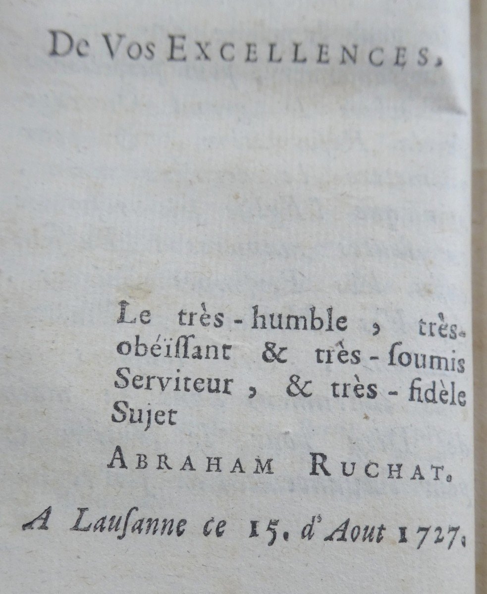 Suisse: Ruchat, Abraham, Histoire De La Réformation De La Suisse, 6 Beaux Volumes, 1740-photo-1