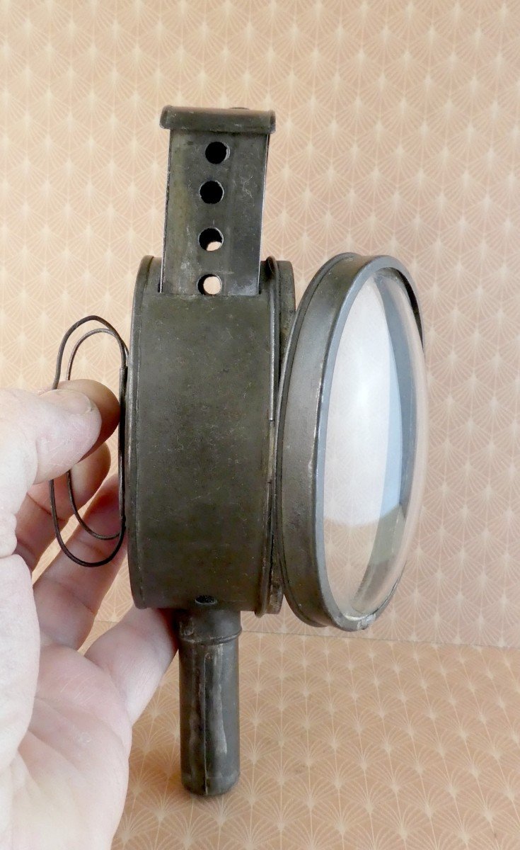 Lanterne à Main, Modèle Pliant Ovale, Fer Blanc, 19e Siècle, Collection-photo-4