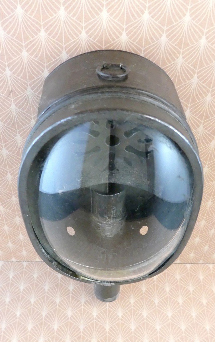 Lanterne à Main, Modèle Pliant Ovale, Fer Blanc, 19e Siècle, Collection-photo-3