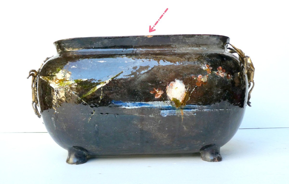 Japonisme, Planter With Currycombs, Dammouse And Haviland, Circa 1880-photo-3