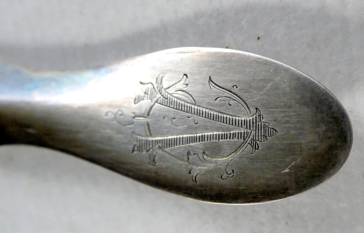 Absinth: Grand Cordon + Spoon Engraved By Goldsmith Ercuis, Late 19th Century-photo-3