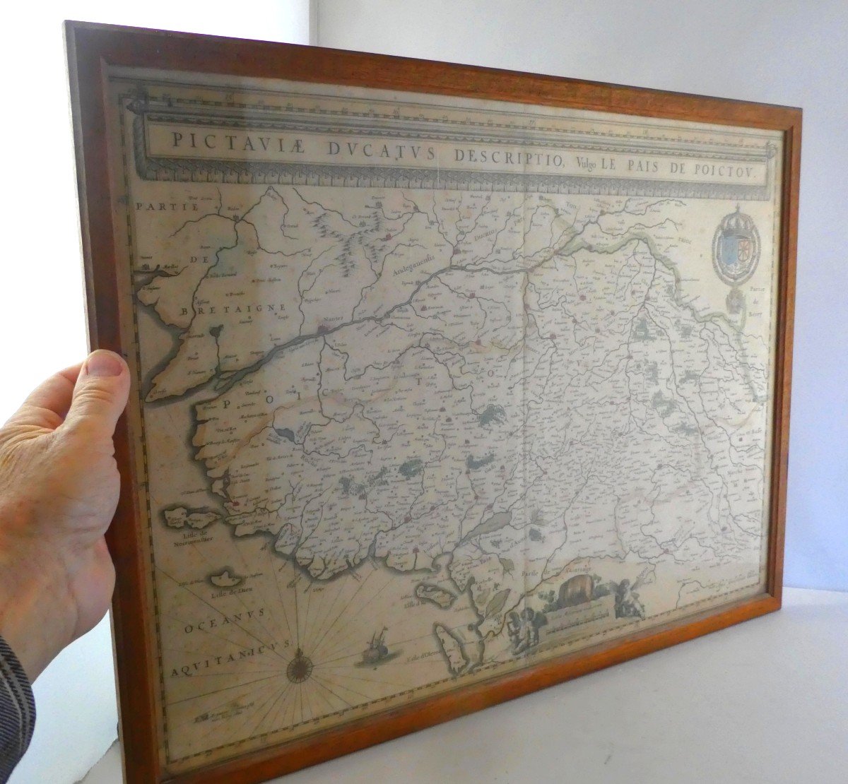 Country Of Poictou, Pictaviae Ducatus Descriptio Vulgo, Pretty Louis XIII Period Map-photo-1