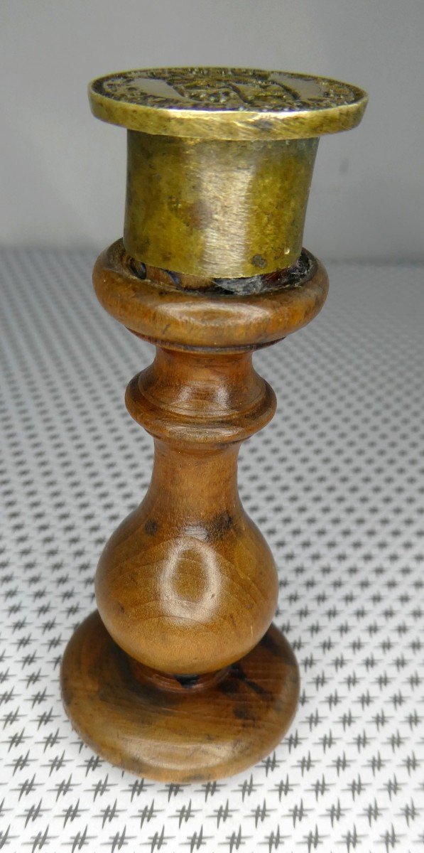 Beau Sceau Du 18e Siècle, Blason De Vaulserre En Viennois-photo-3