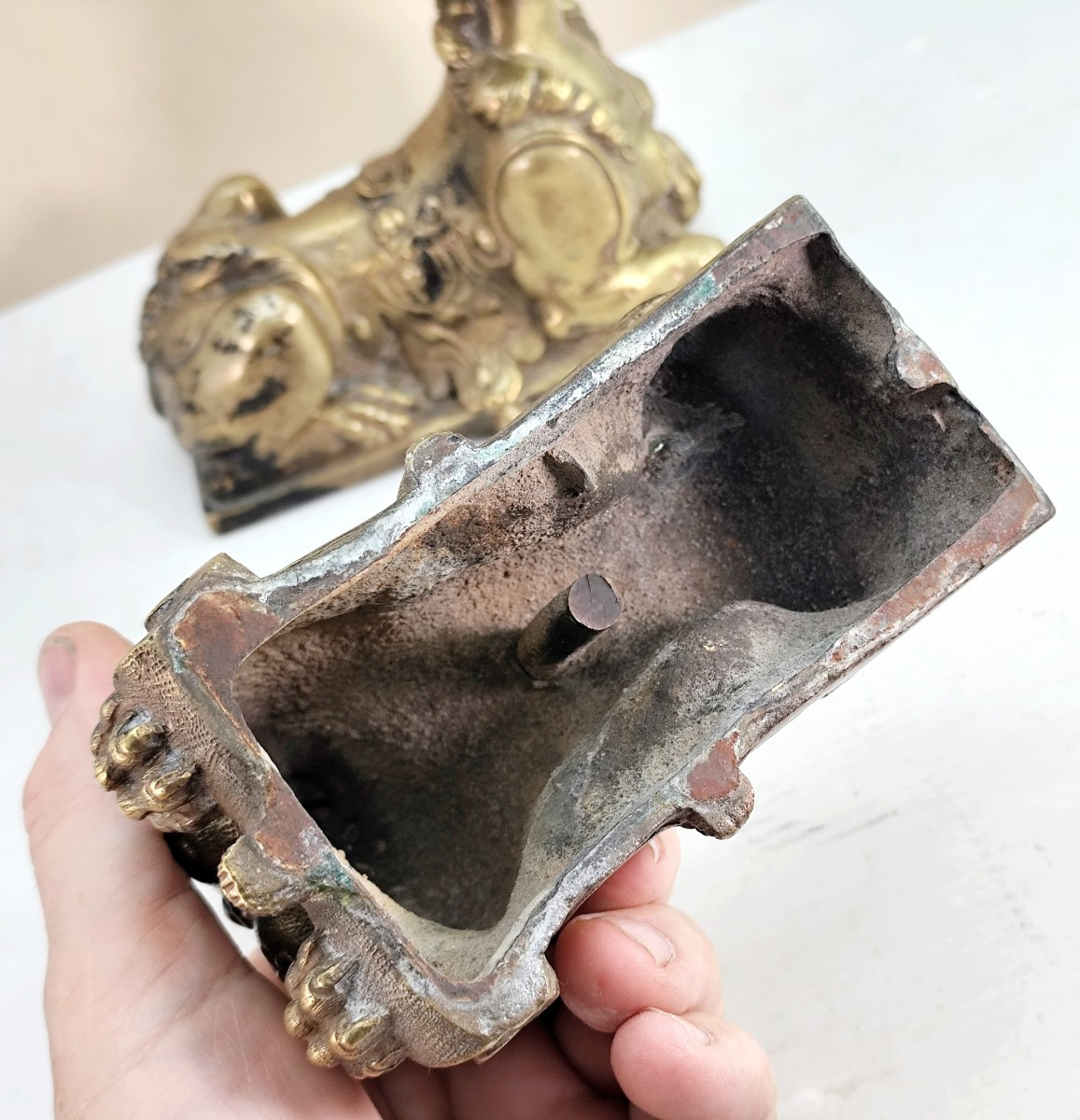 Trouvaille : deux Sphinges bronze d'époque Louis XIV , Grand Siècle -photo-3