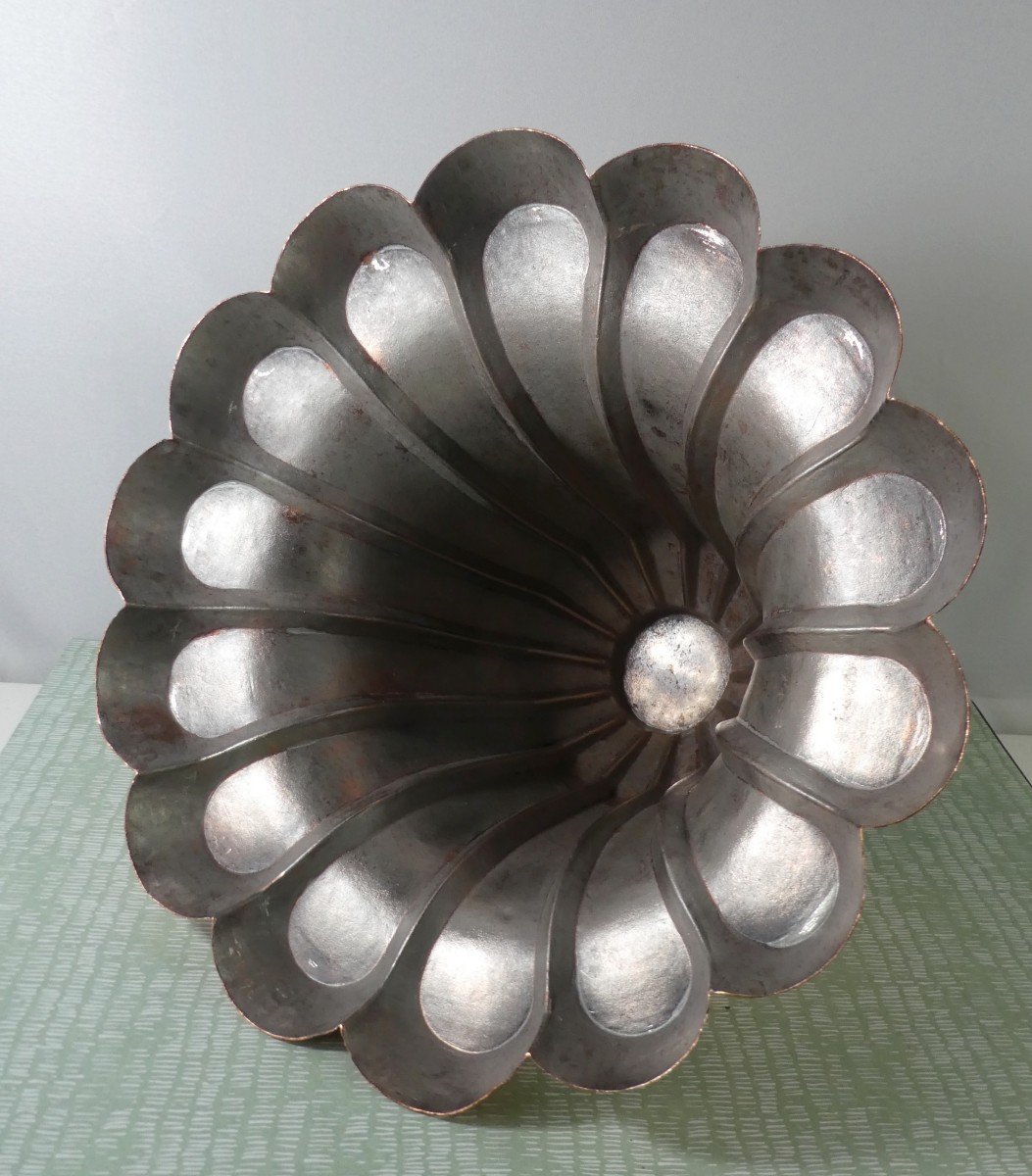 Collection: Trottier Copper Top Mold, Corolle Shape, Good Condition, 19th Century-photo-3