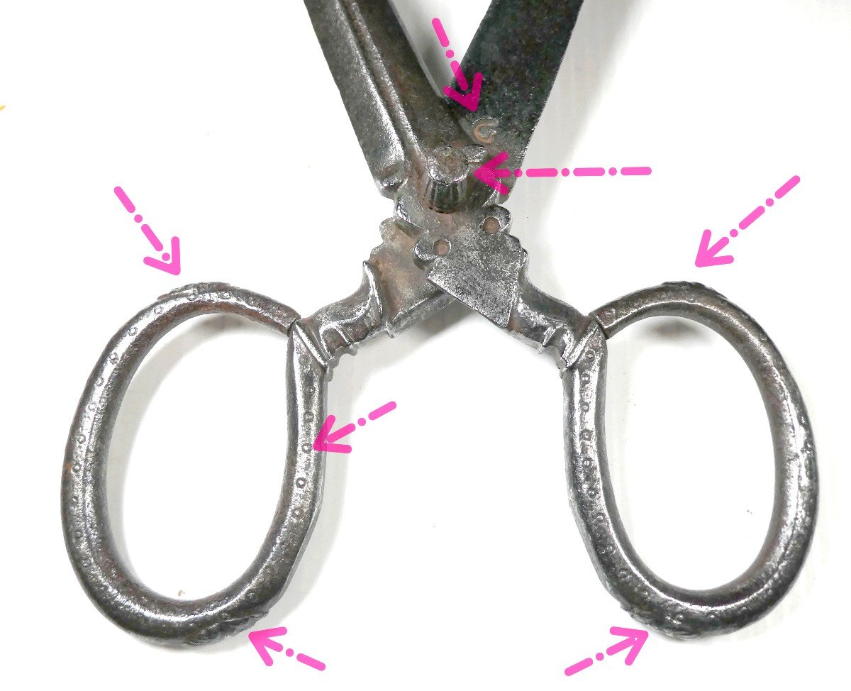 Museum Object: Tailor's Scissors With Indian Heads, 16 Or 17th Century-photo-5