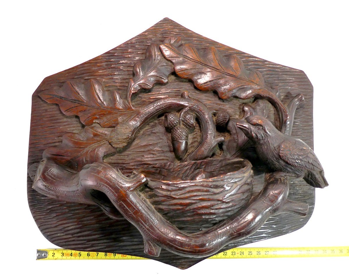 Natural Romanticism: Naive Wall Sculpture, Bird In Nest