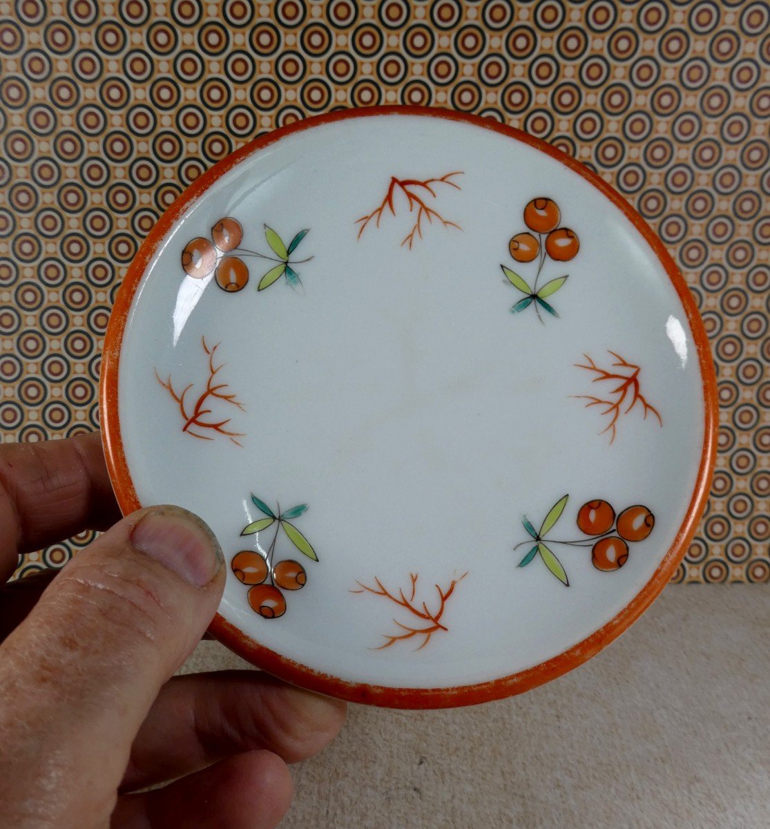 Brûlot De Comptoir, Porcelaine De Normandie, Vers 1840, Rare -photo-4