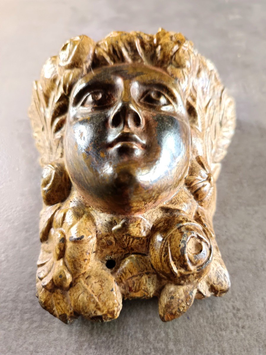 Pretty Painted Bronze: Allegory Of Nature, Furniture Bronze From  1900s-photo-1