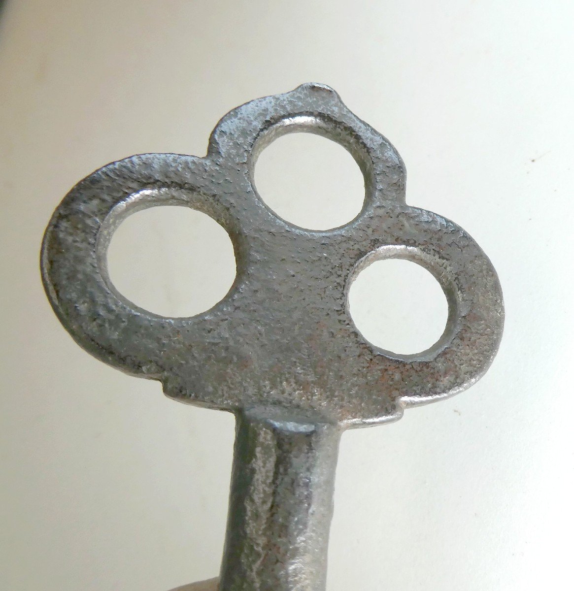 Clé Trinitaire Ecclésiastique Du 16e Siècle, Toute Simple, 13,5cm-photo-4