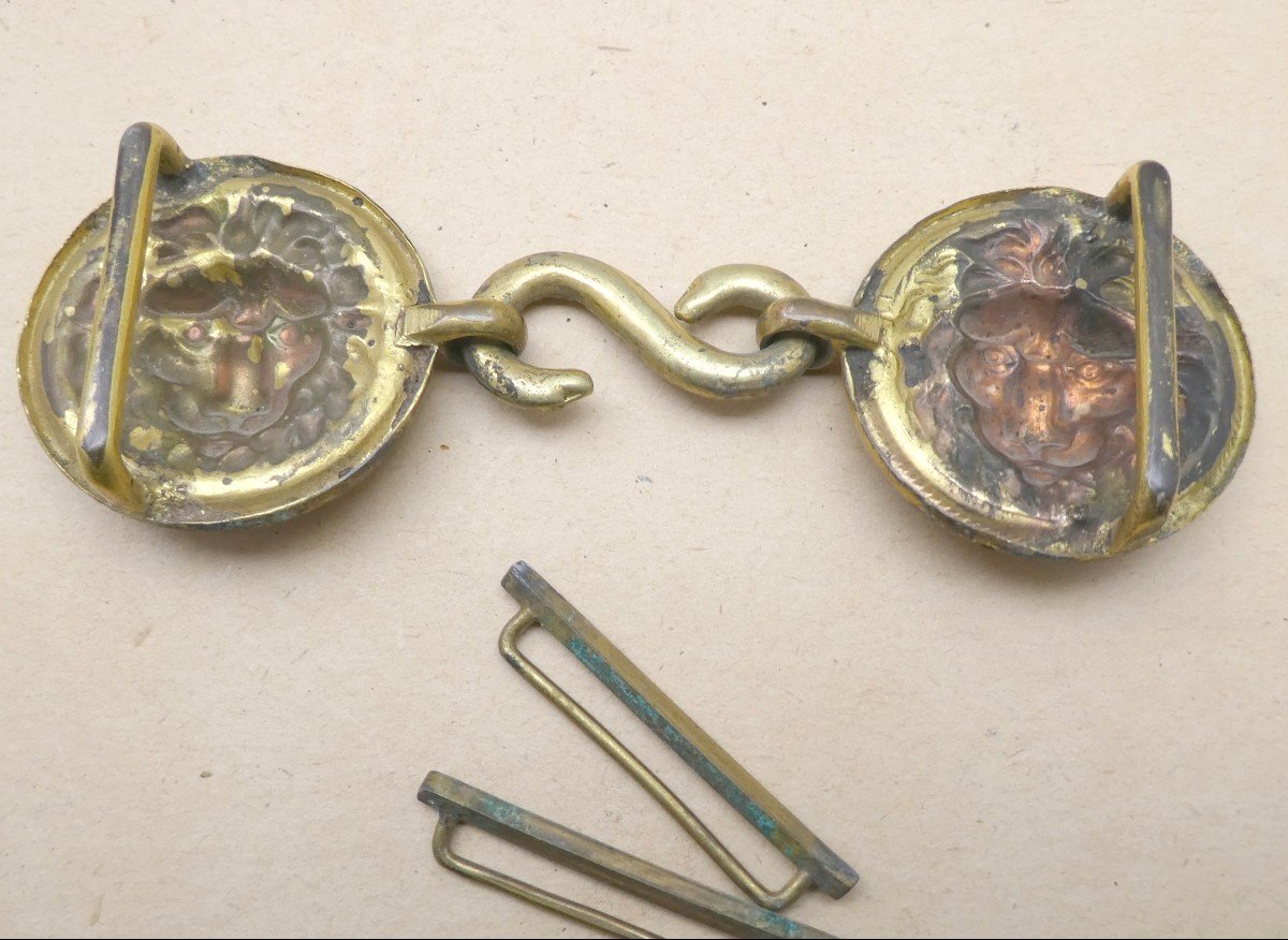 Lions Buckles, France Officer Napoleon III-photo-4