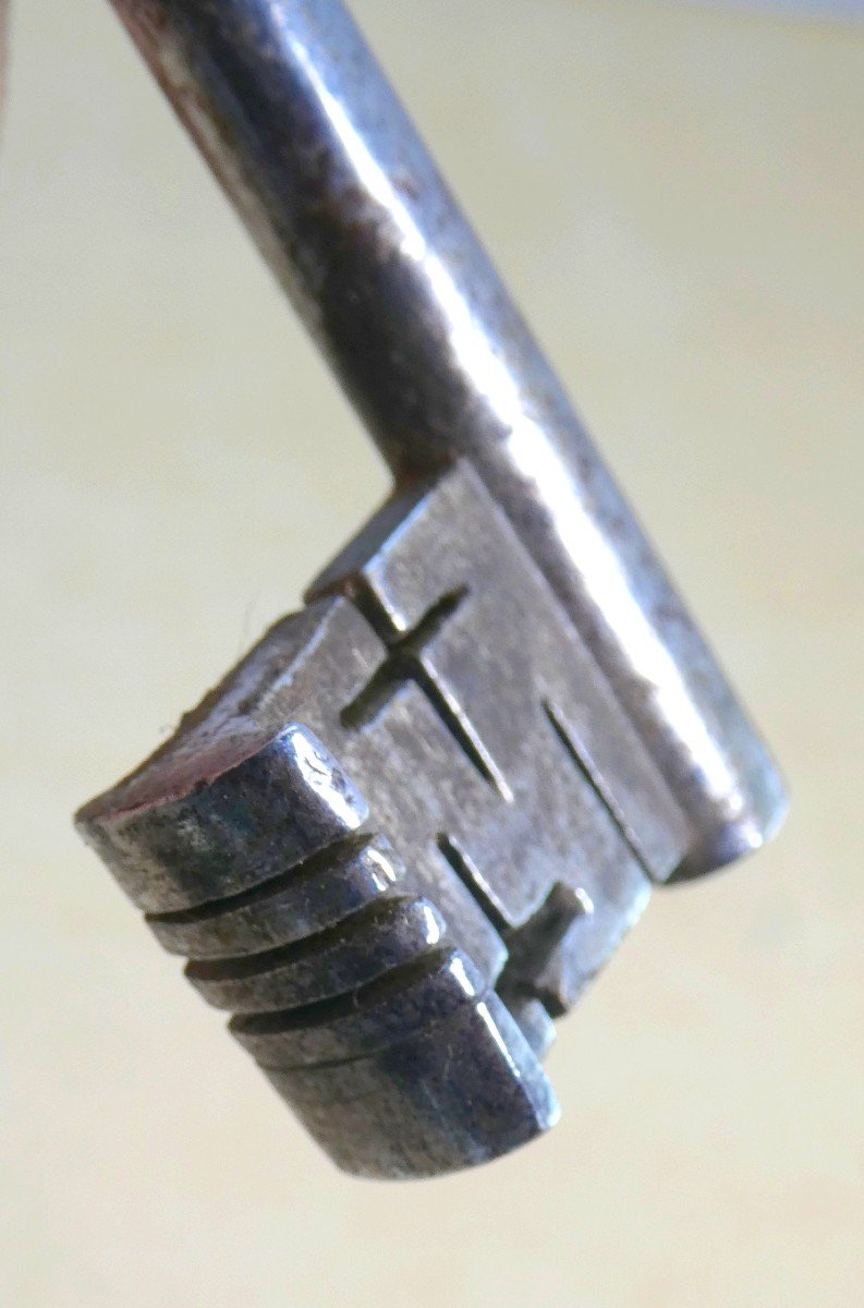 Elégante Clé-joyau Renaissance Française, époque Henri Iv, 11,5cm-photo-2