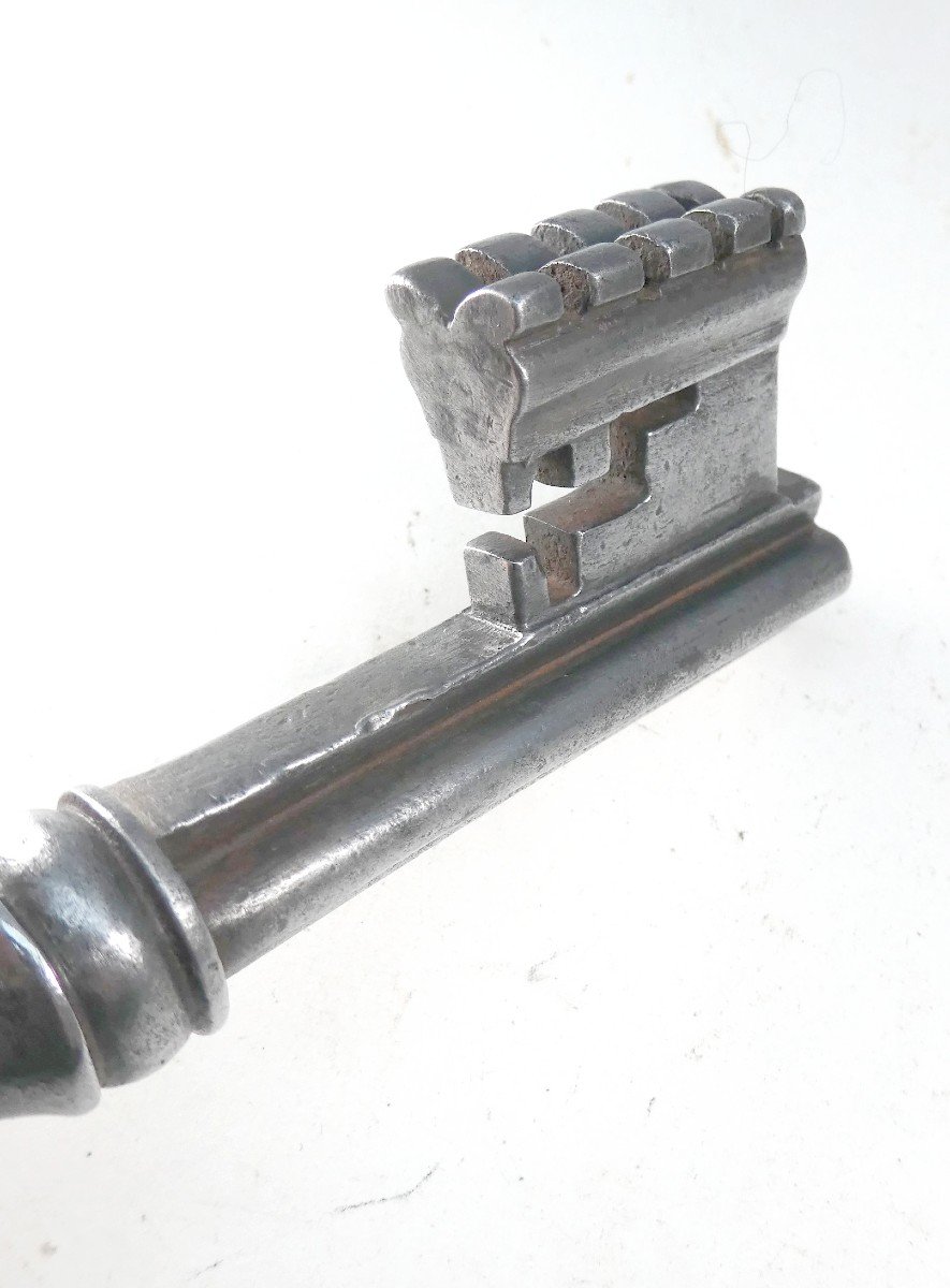 Massive Safe Key, France, Late 18th Century, Spike Stem, 14.3cm-photo-3