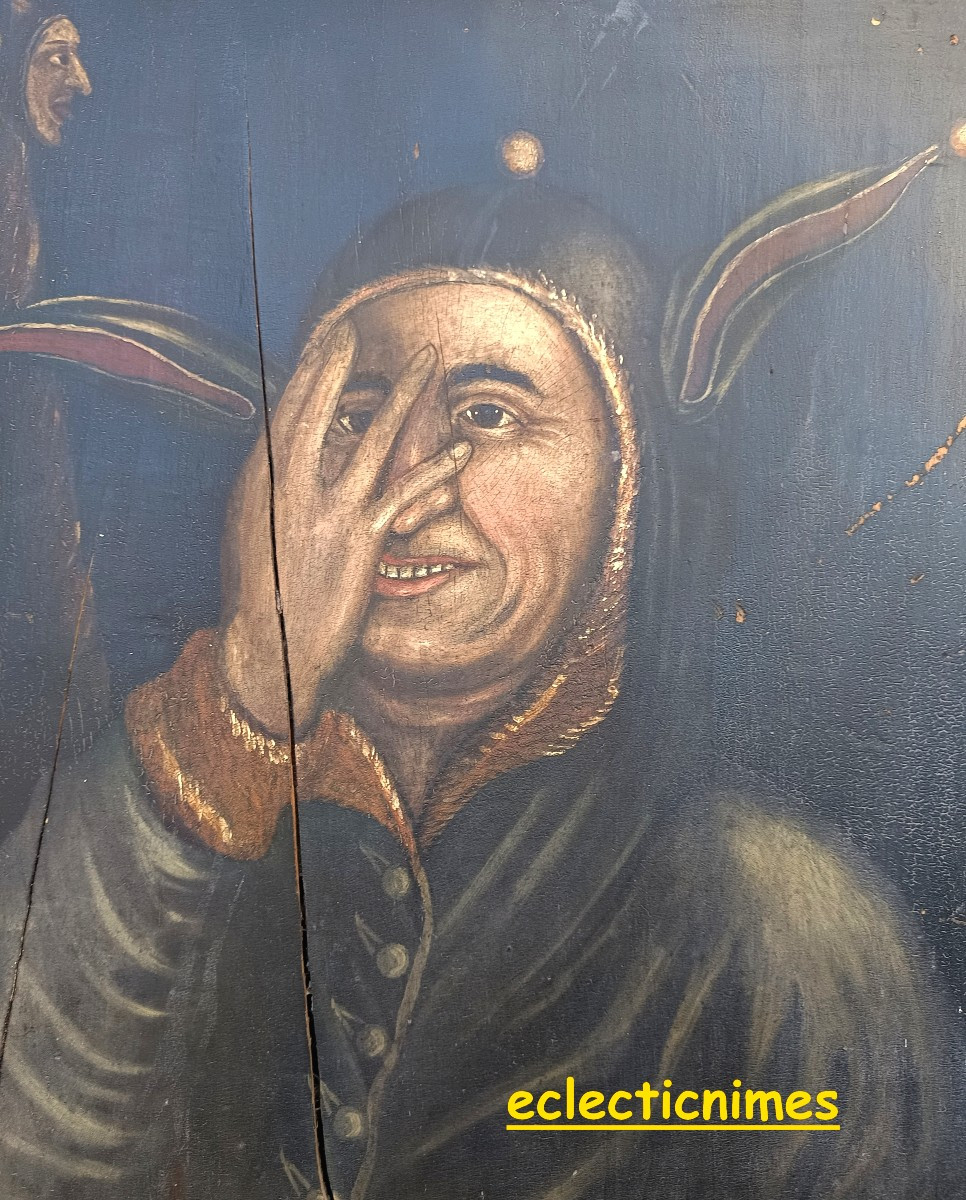 Sanct Jerome Hermit, Large Underglass Oval Painting,  18th Century-photo-4