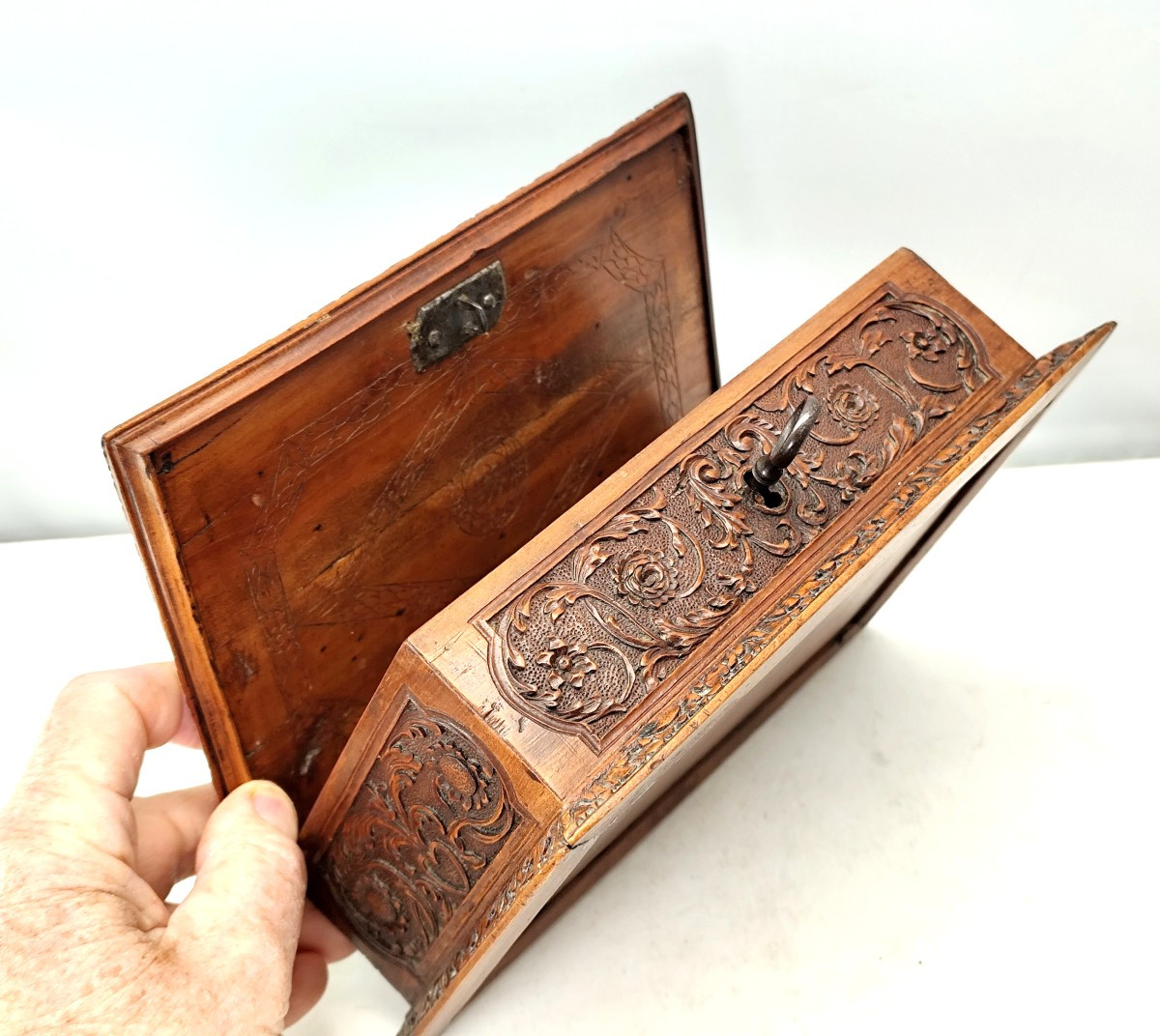 &eacute;poque Louis XIV, Bois De Ste Lucie : Bo&icirc;te &agrave; &eacute;pingles, Perruques-photo-3