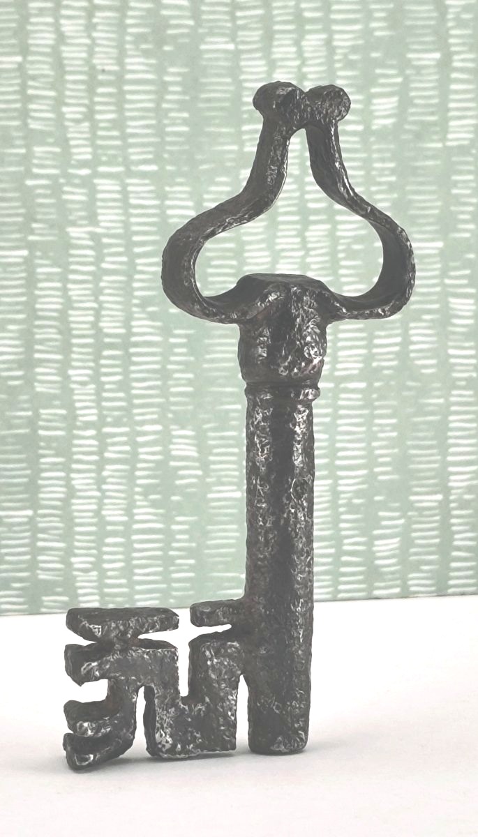 Late Gothic, Beautiful 15th Century Key, Wrought Iron, Heart Ring
