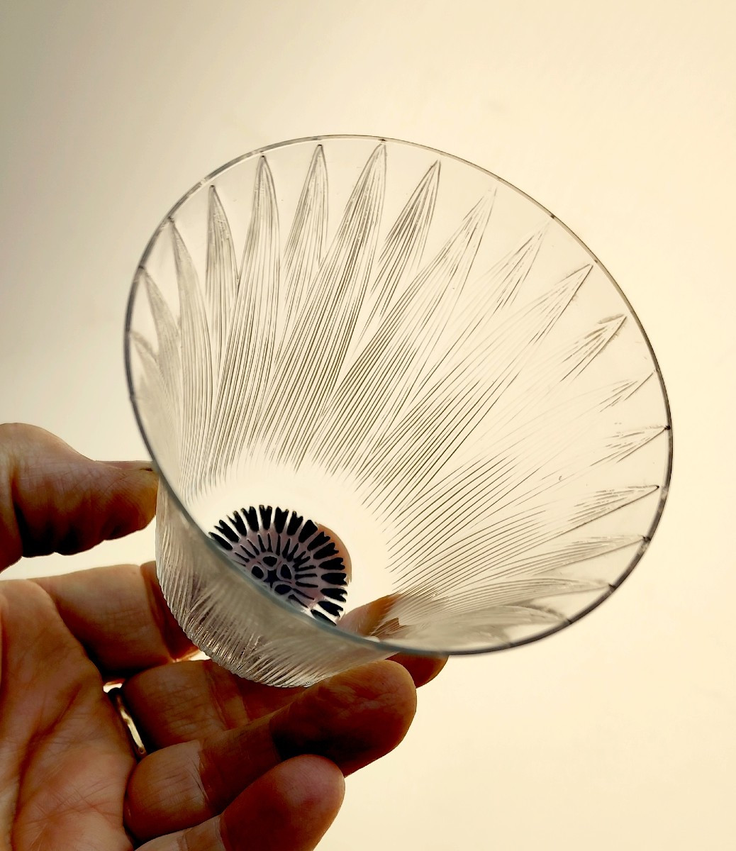 Lalique René - 2 Gobelets En Forme De Pavot - 1922, Verre Soufflé-photo-3