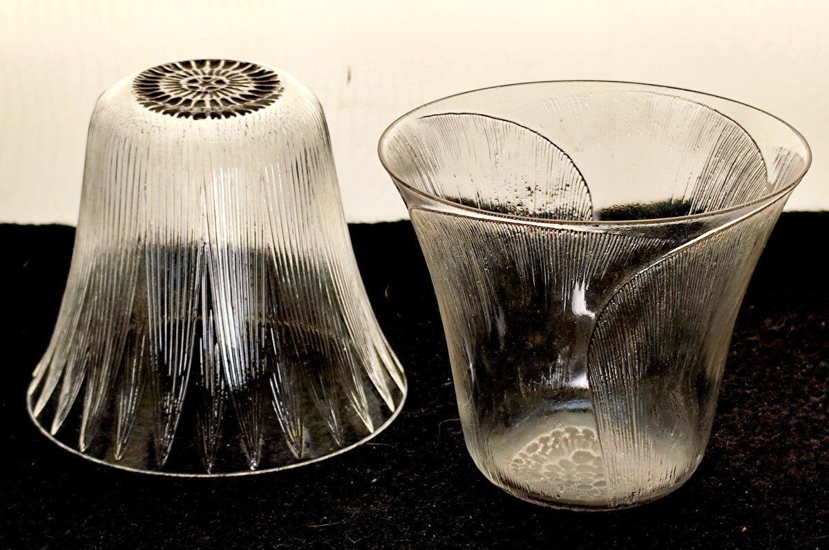 Lalique René - 2 Gobelets En Forme De Pavot - 1922, Verre Soufflé-photo-2