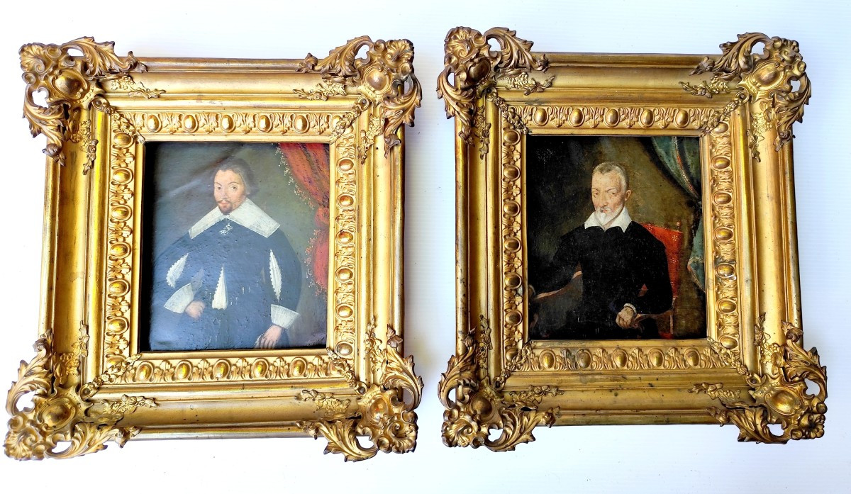 Copper Miniatures, 1629, Gentlemen Of Fontarèches Castle, Duchy Of Uzès