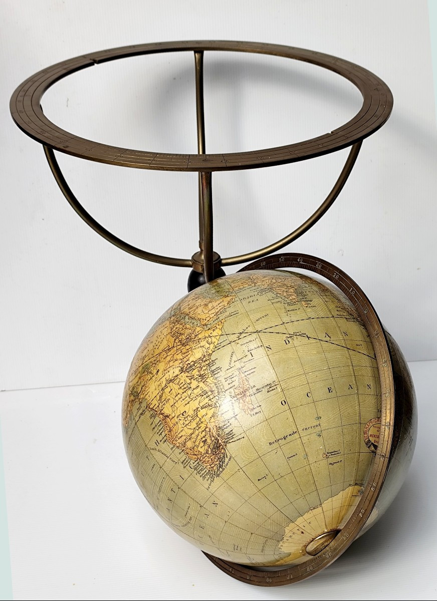 Grand Globe Terrestre «New physical and political globe» Meybach and Falk, Bruxelles 1881-photo-4