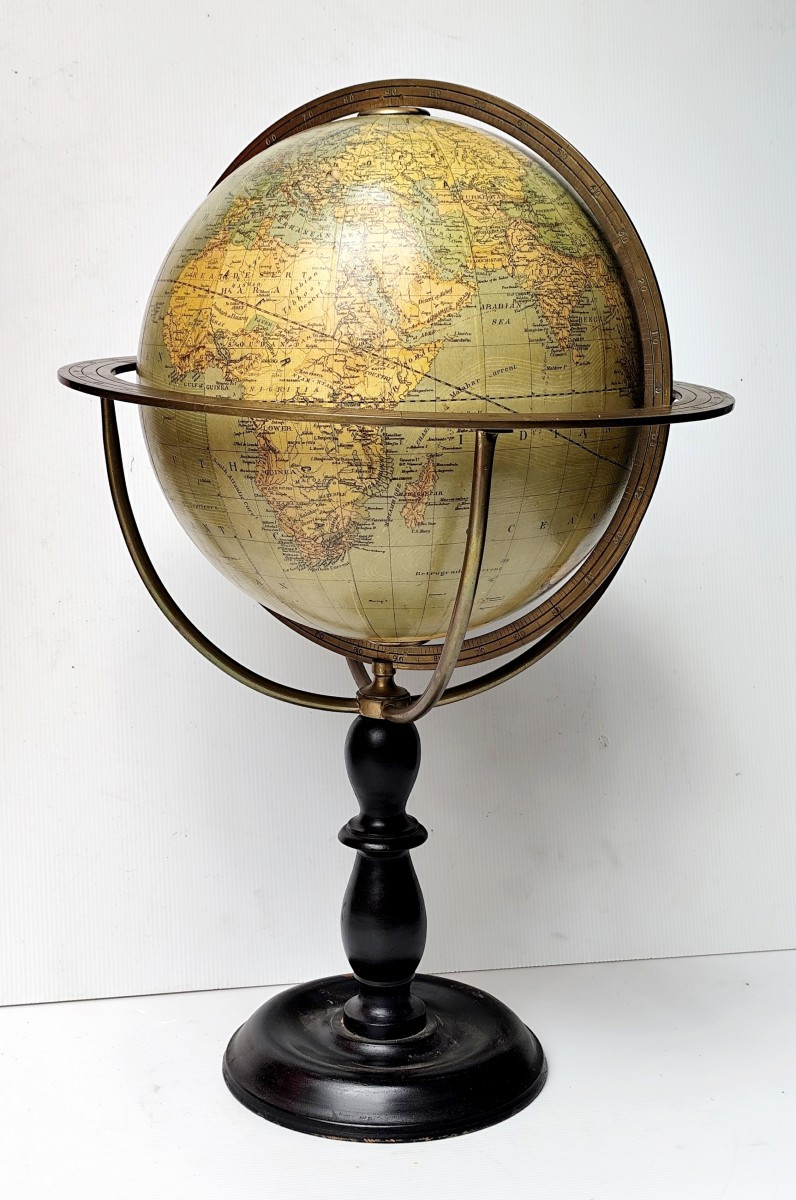 Grand Globe Terrestre «New physical and political globe» Meybach and Falk, Bruxelles 1881-photo-5