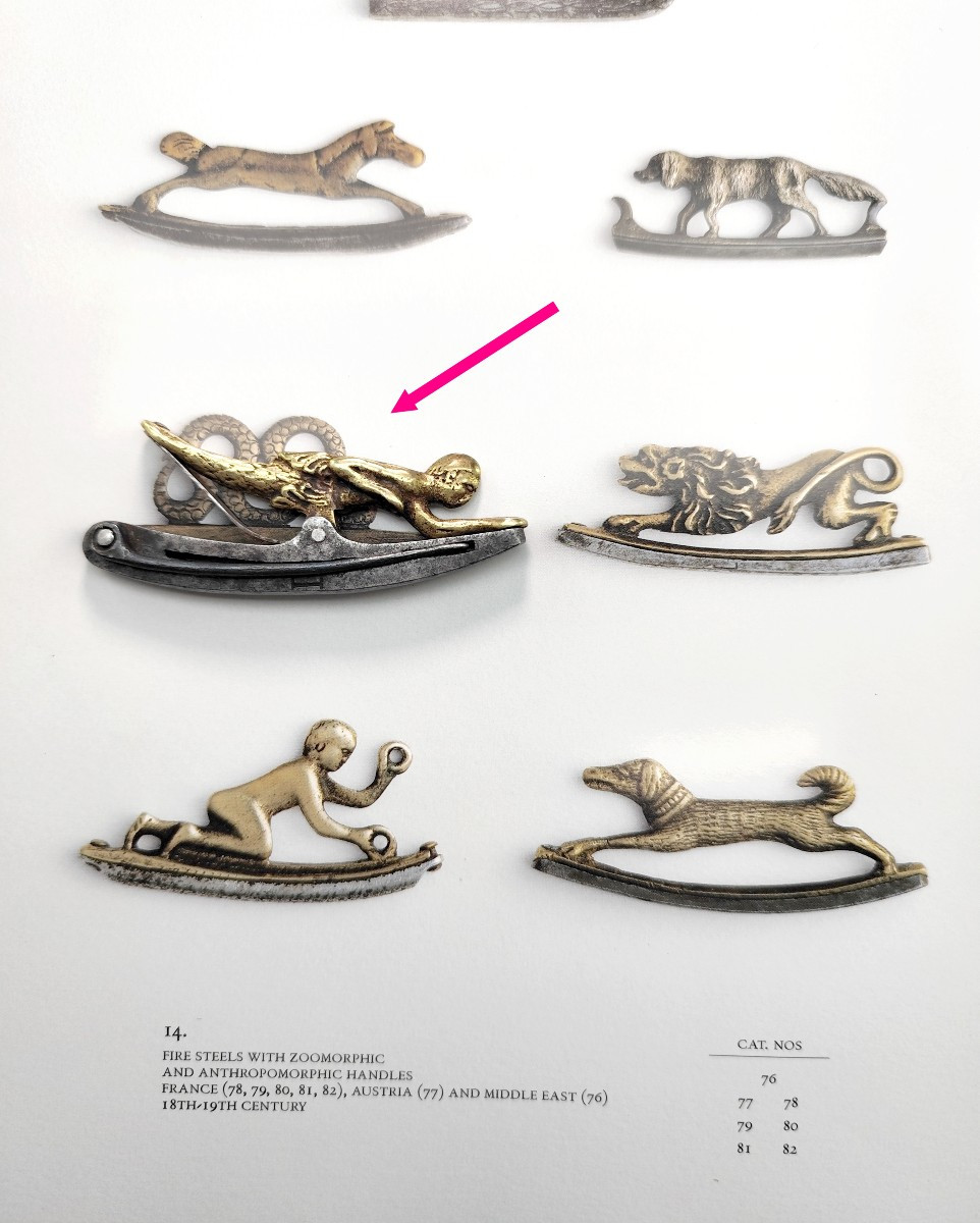 Mermaid Lighter, Iron And Bronze, Tongs And Pike, France, 17th-18th Century-photo-4