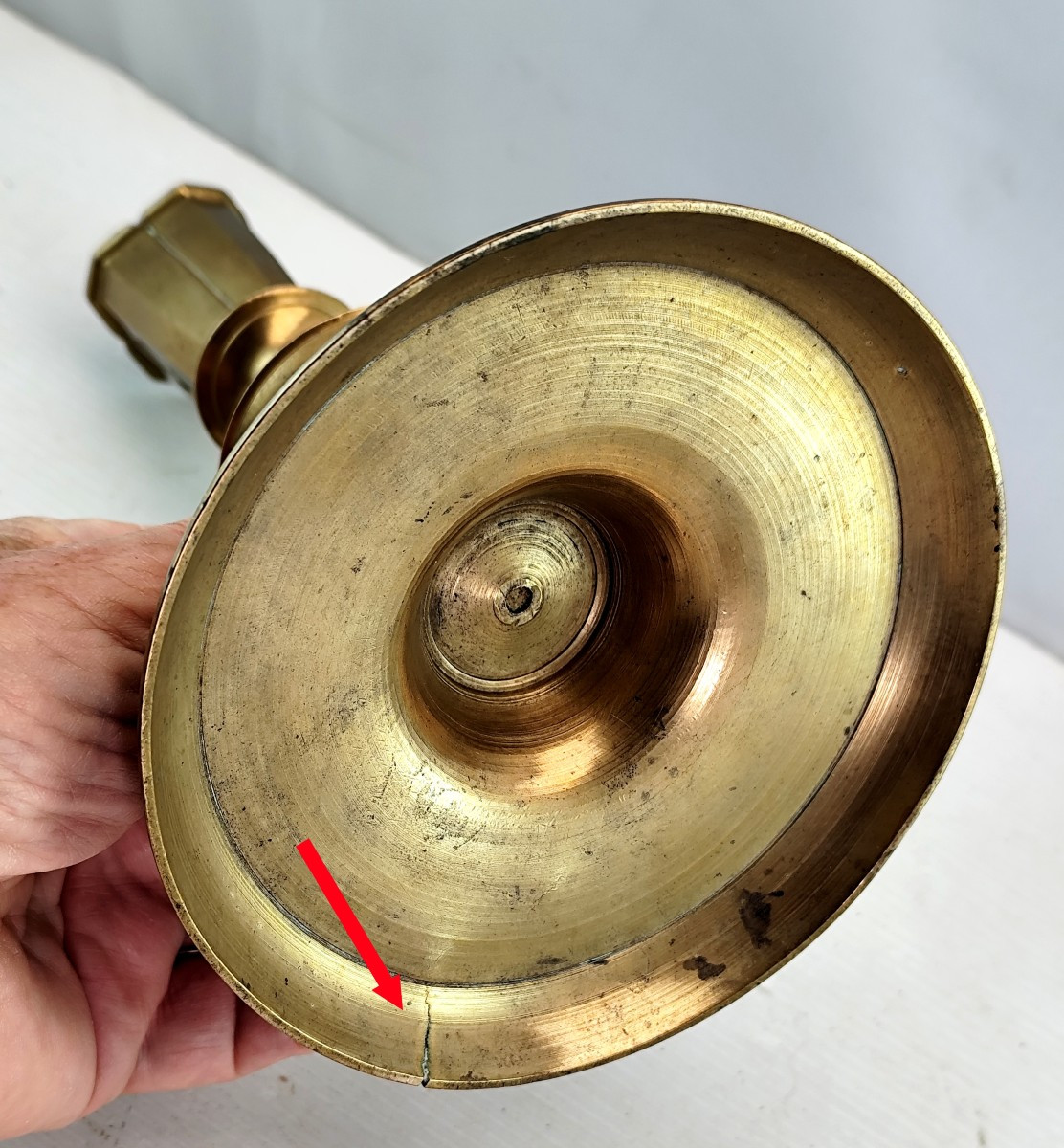 Large 17th Century Four-wick Candlestick, Beautifully Turned-photo-3