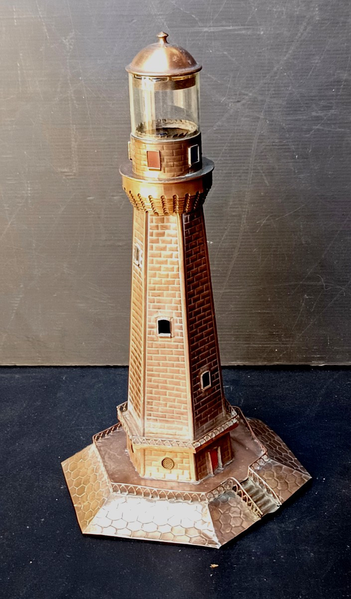 Maritime Folk Art: Lighthouse Keeper's Lamp, Handmade, Circa 1900