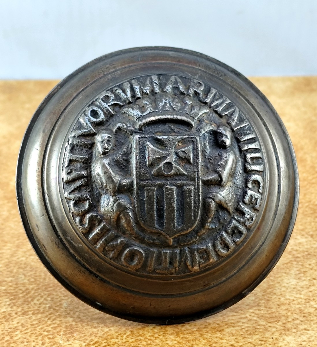 Ordre de Malte ? Clou de porte bronze, Arma Milice Redemtionis Captivorum