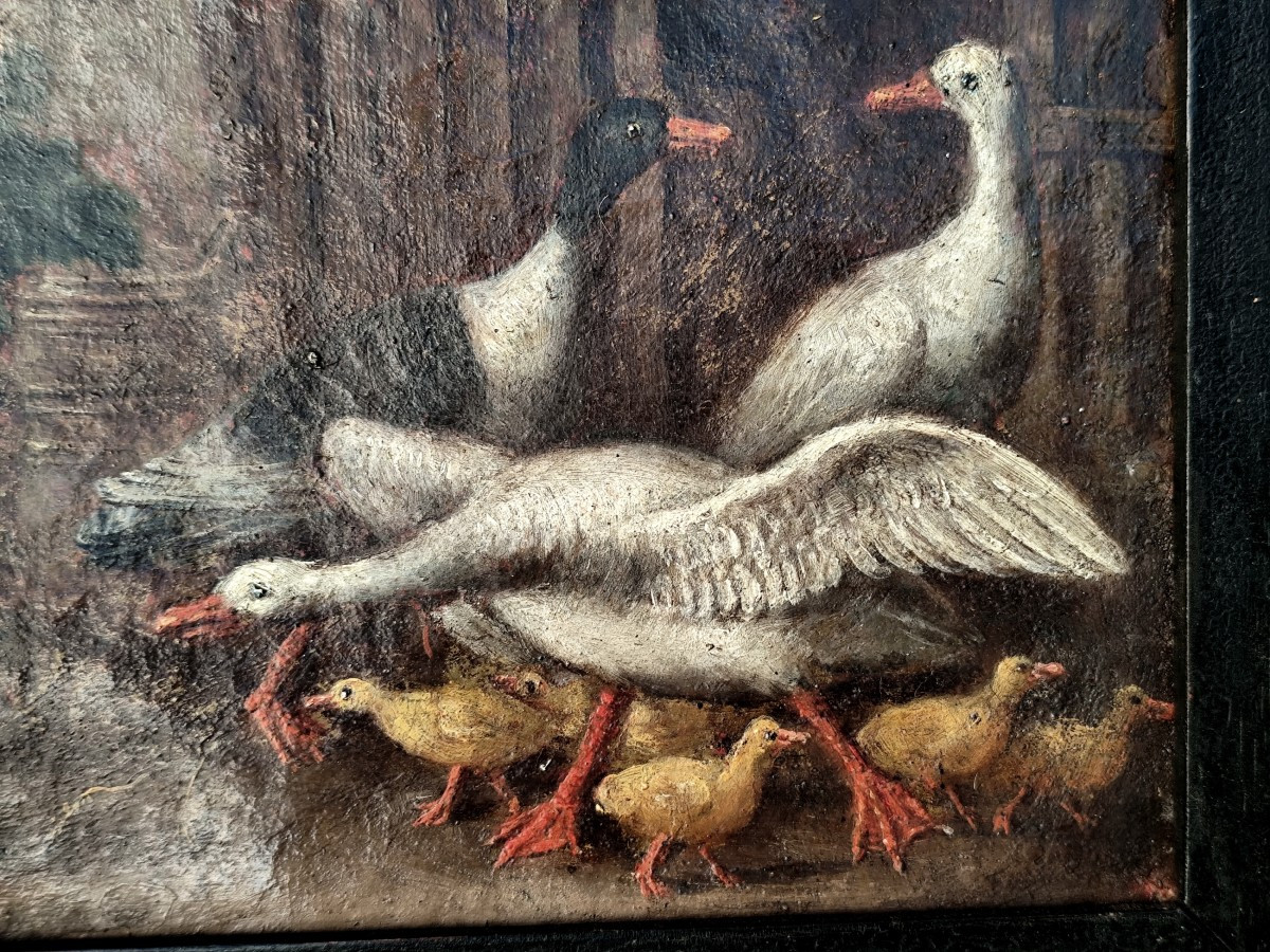 Abundant Still Lifes, Rustic And Popular Paintings, Early 19th Century-photo-4