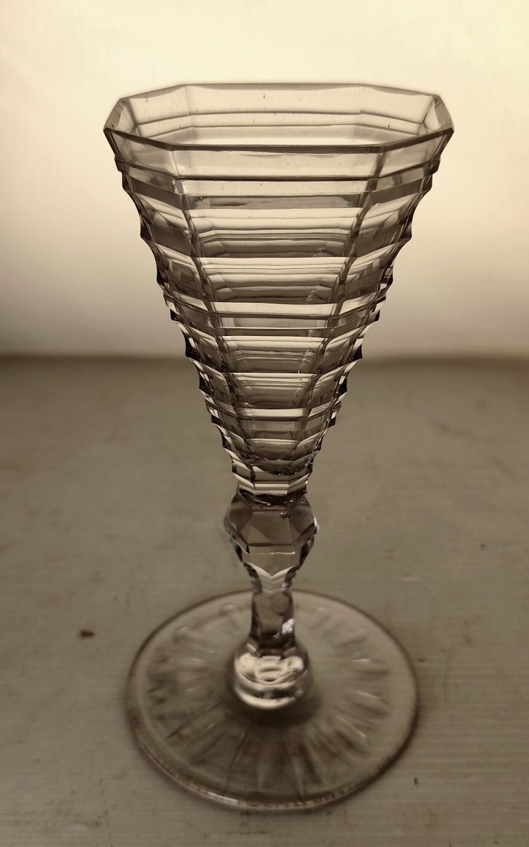 Masterpiece Of Cut Glass, 18th Century High Geometric Glass, Bohemia-photo-1
