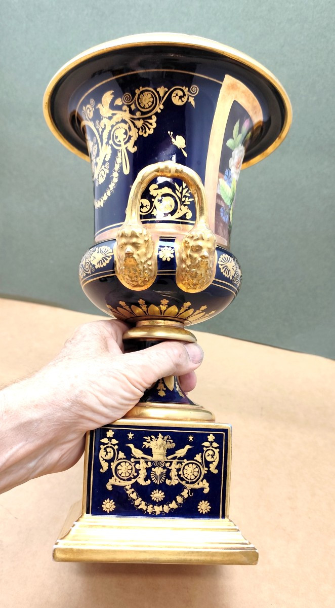 Luxueux vase Médicis 1er Empire, Darte, Palais Royal, bel état-photo-2