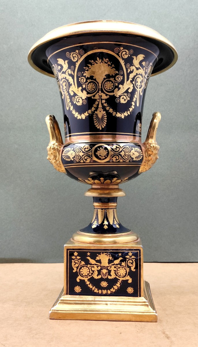 Luxueux vase Médicis 1er Empire, Darte, Palais Royal, bel état-photo-4