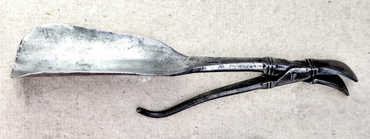 Shoe Horn, Wrought Iron, Nuremberg, Louis XIII Period, Hallmark-photo-2