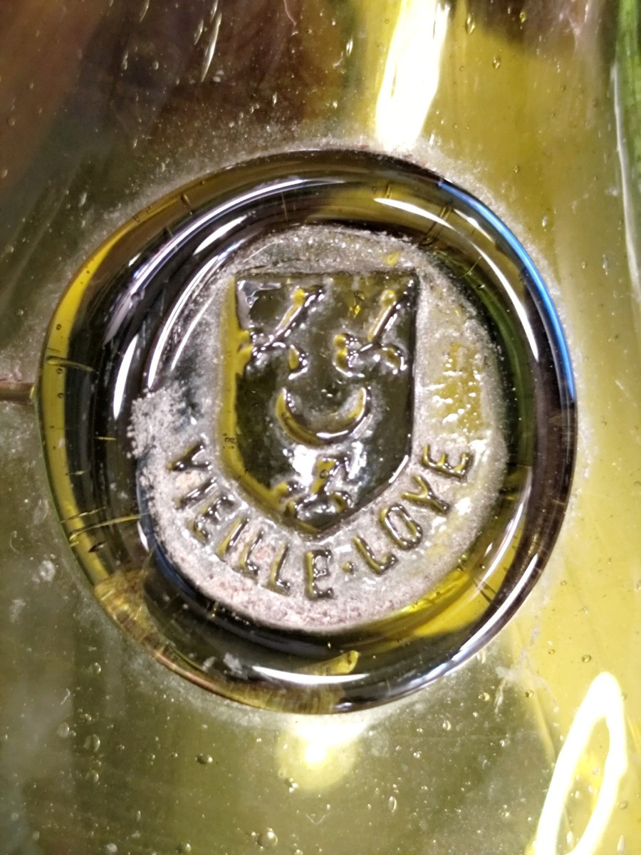 Bouteille-Musée :  17e siècle,  la Vieille Loye, blason du Maître verrier  Duraquet-photo-2