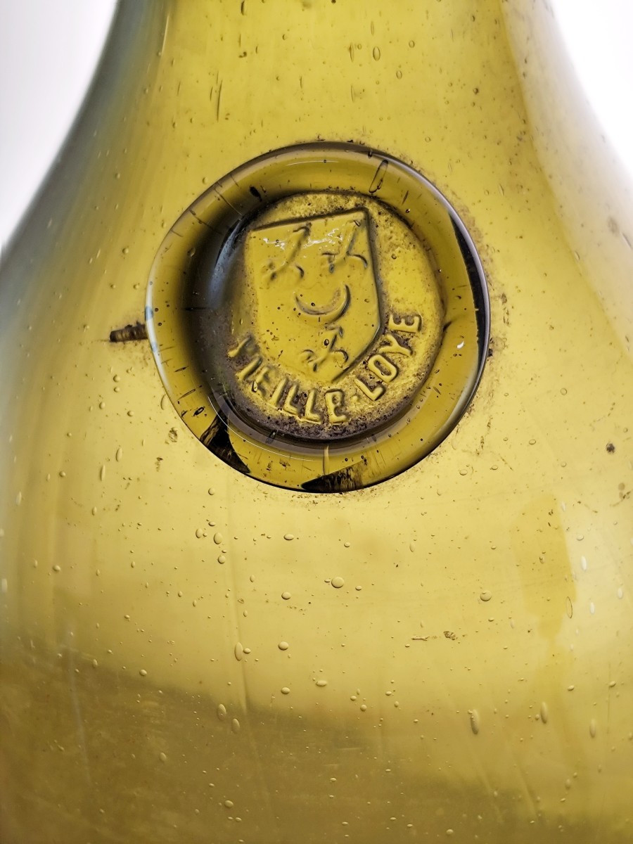 Bouteille-Musée :  17e siècle,  la Vieille Loye, blason du Maître verrier  Duraquet-photo-3
