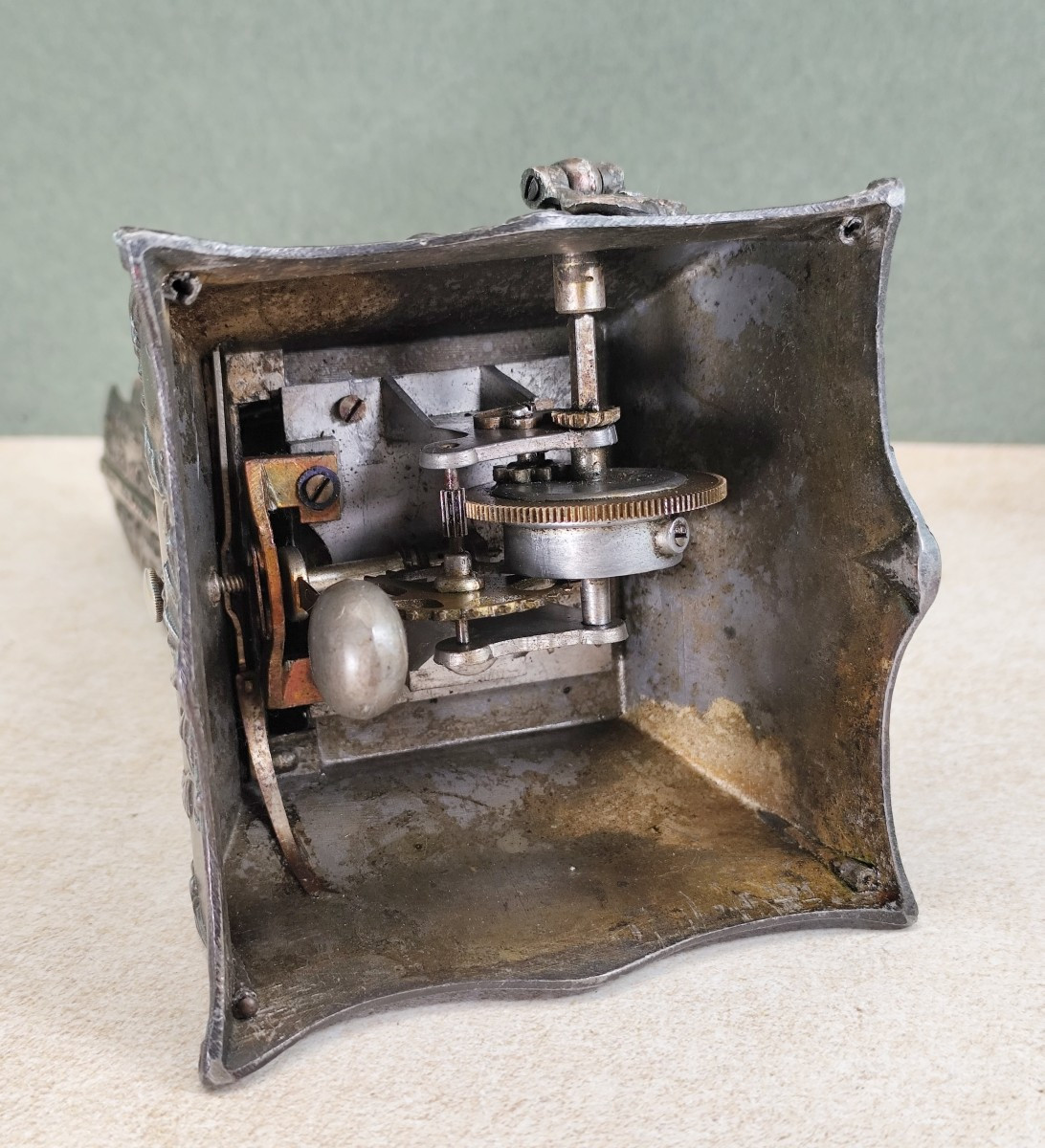 Métronome baroque de Brade, breveté vers 1900, bon état de marche-photo-4