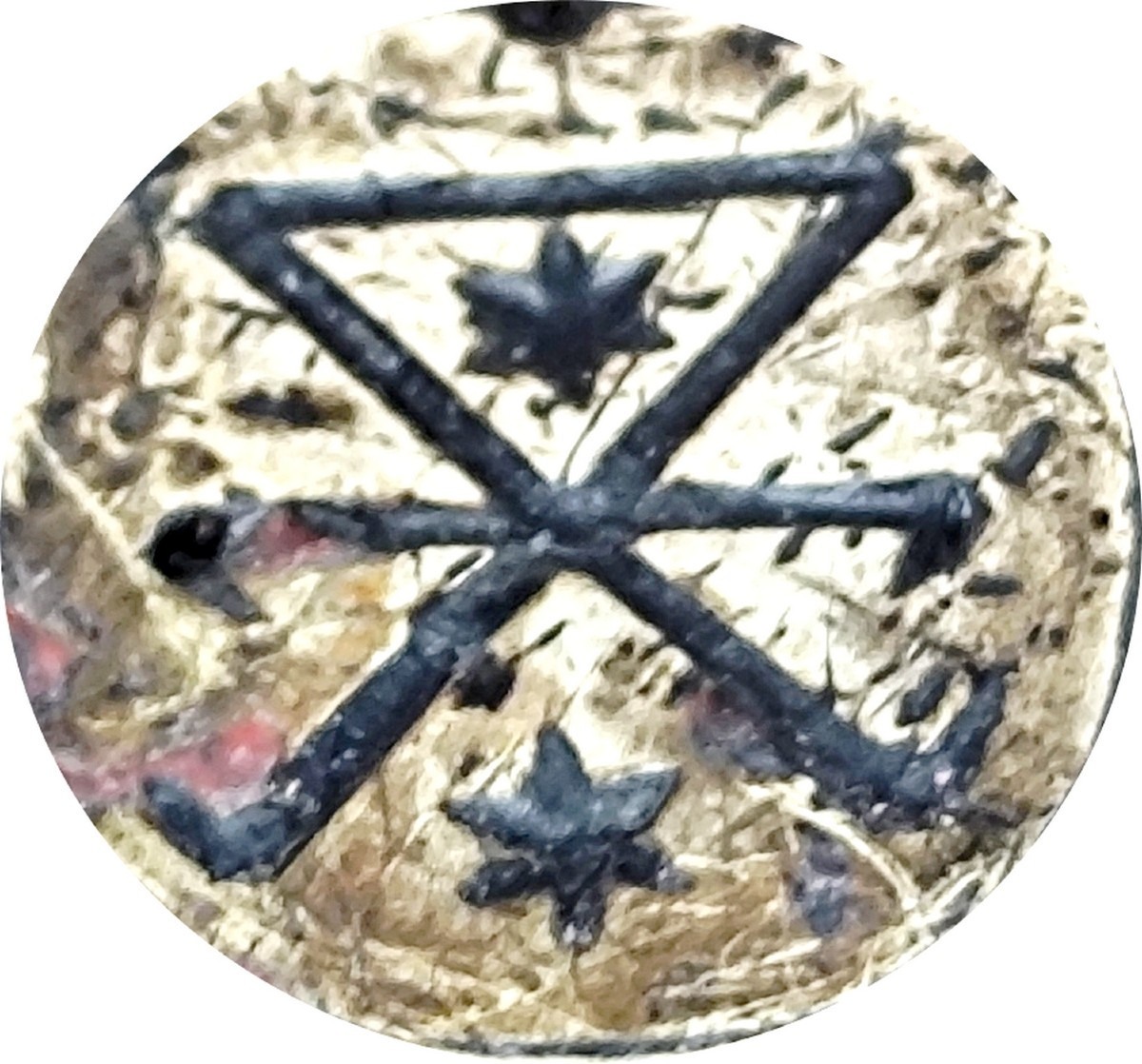 Cachet Mystère : Devise latine d'un forgeron, buis tourné, fin 17e siècle-photo-2